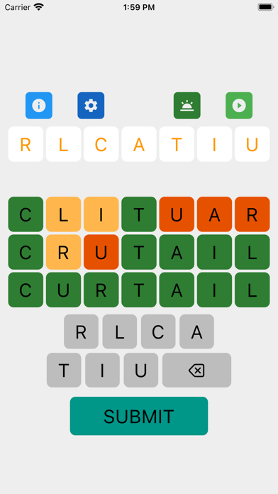 eXcramble Word Scramble Games Screenshot