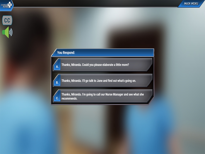 VHA Charge Nurse CALM