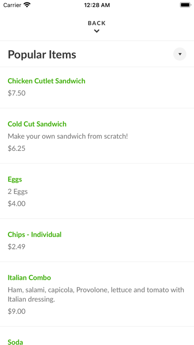 Longo's Park Deli Screenshot