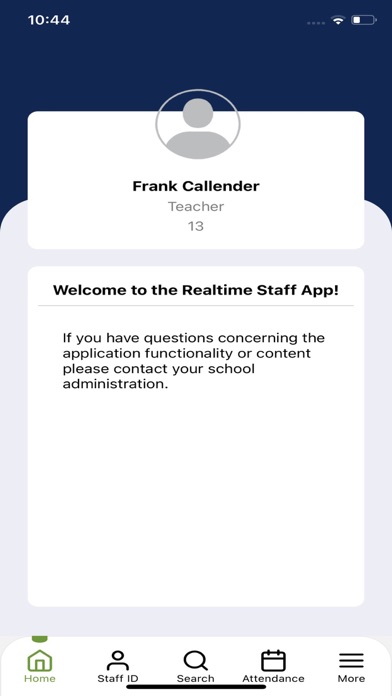 Realtime Staff App Screenshot