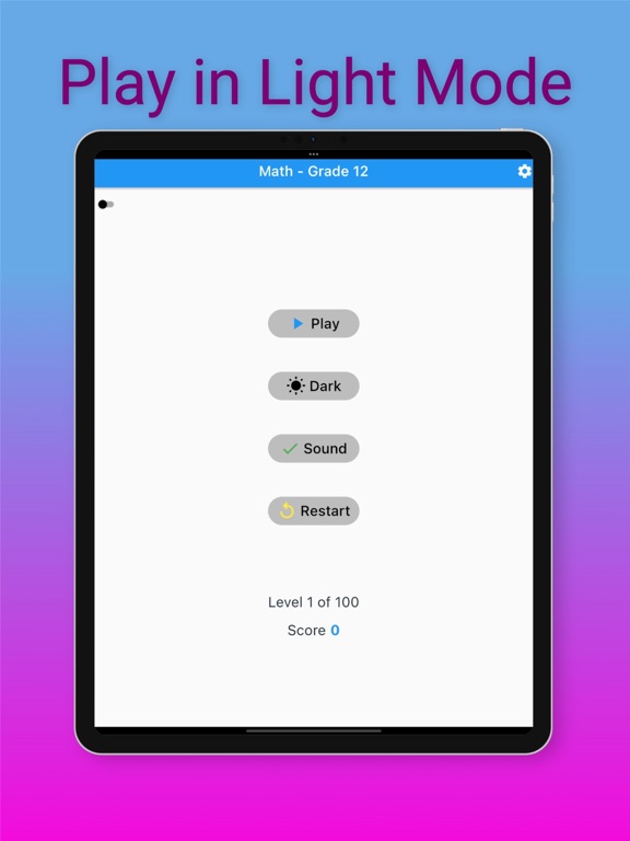 12th Grade Math Challenge iPad screenshot 2 - Education app
