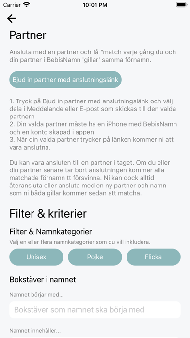 BebisNamn - Swipe & Match Screenshot