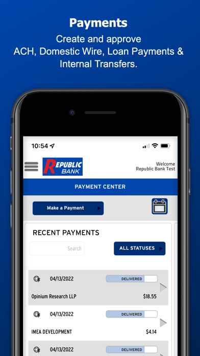Republic Bank Treasury Direct Screenshot