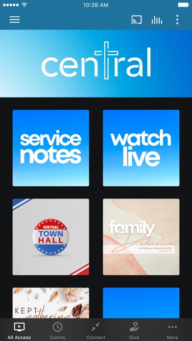 CentralNow Screenshot