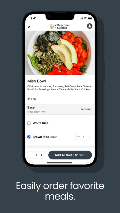 Village Juice & Kitchen App Screenshot