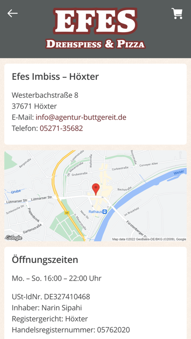 Efes Imbiss Höxter Screenshot