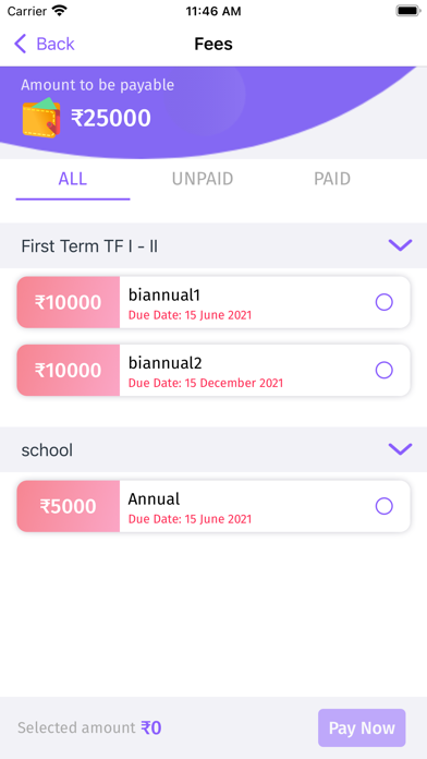 Web School ERP + Screenshot