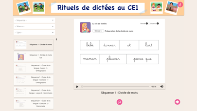 Rituels de dictees au CE1 Screenshot