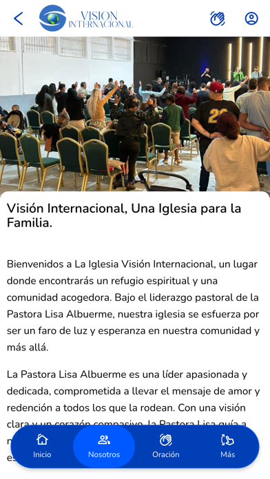 Visión Internacional Screenshot