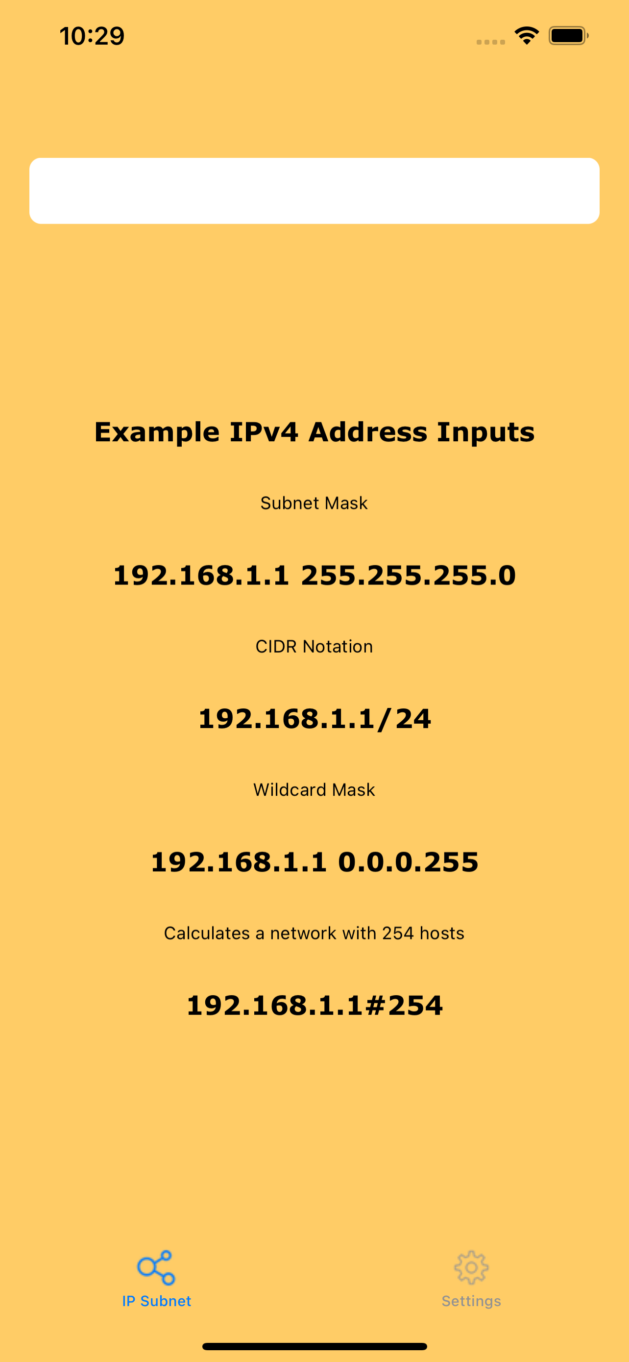 IP and Subnet Calculator