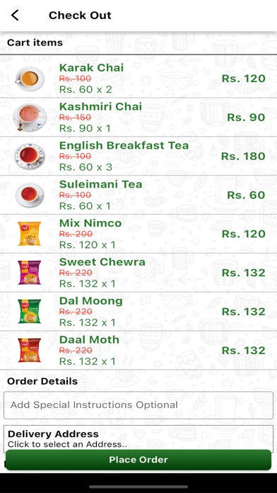 Vital Cafe App Screenshot
