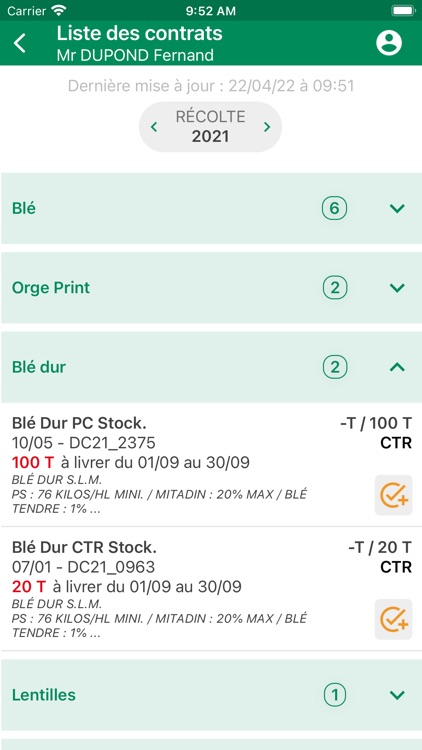 Mes Céréales app