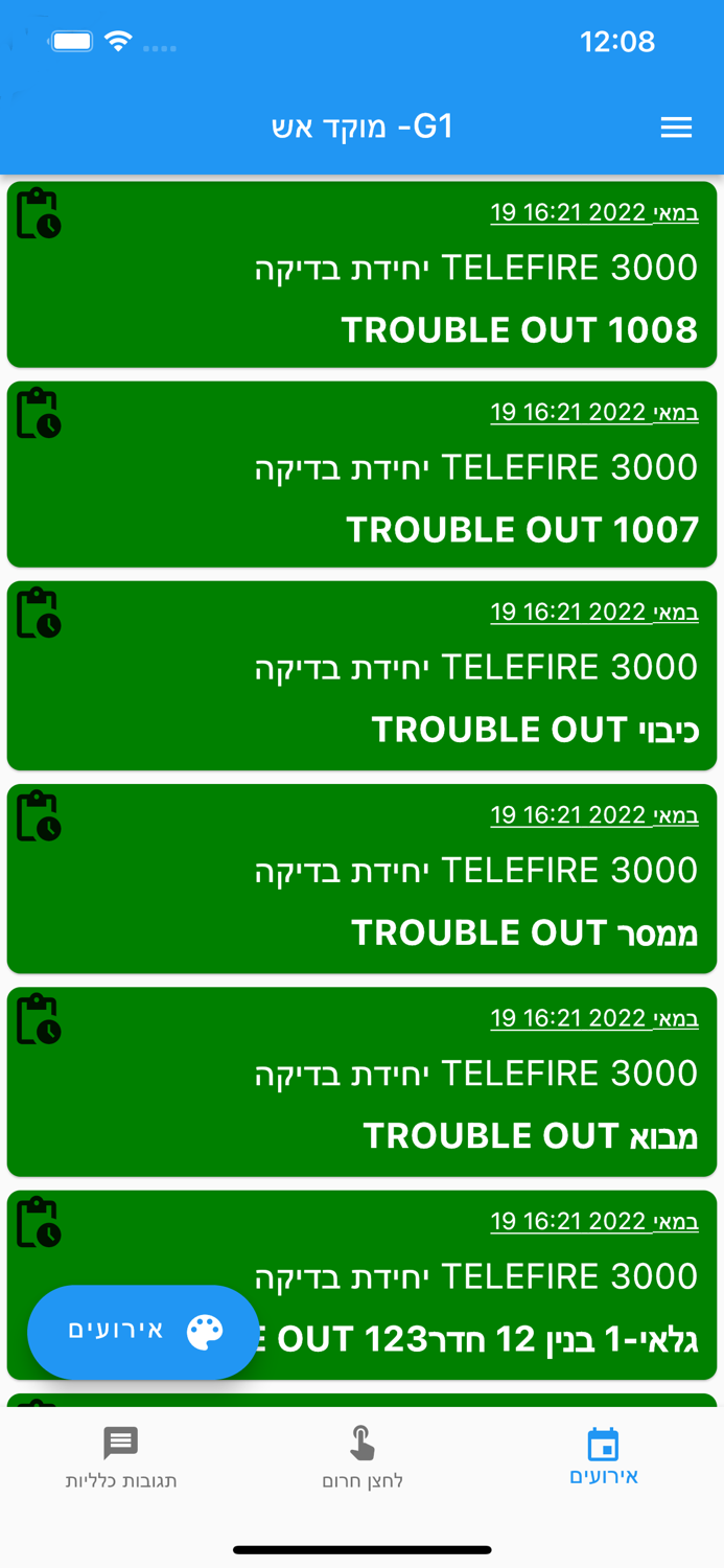 GuardianX2 - מוקד אירועים