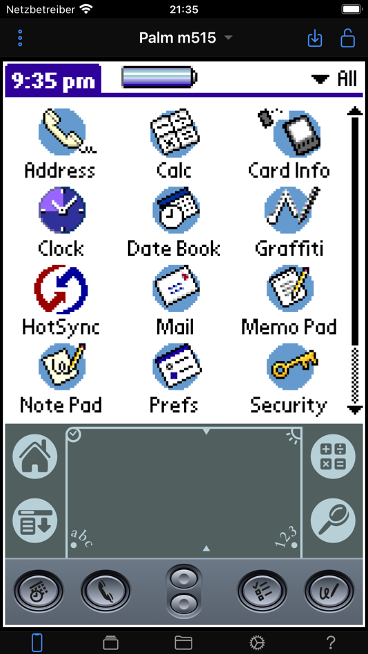 #2. CloudpilotEmu (iOS) Podle: Christian Speckner