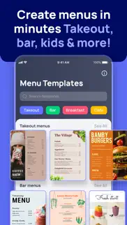 menu maker: design creator iphone screenshot 2