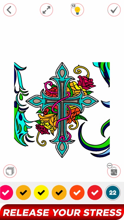 Tattoo Paint By Number Book screenshot-5