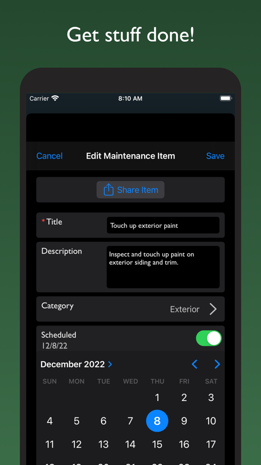 #6. MaintenanceMinder: Task List (iOS) 由: Mark Steward