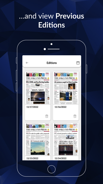 Oakland Press eEdition Screenshot