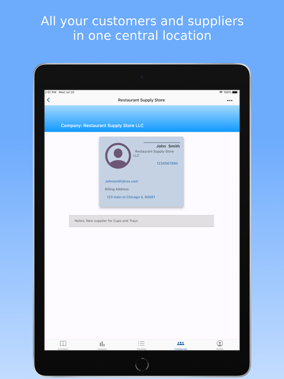 Inventory Box iPad screenshot 6 - Business app