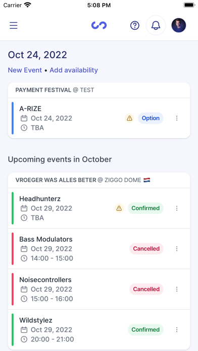 Stagent - Artist Management Screenshot