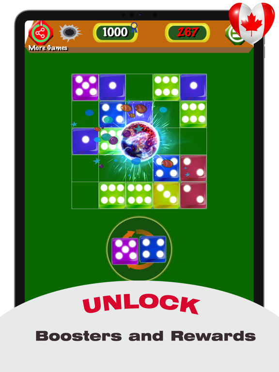 Screenshot #5 pour Fun 7 Dice: Merge Block Puzzle