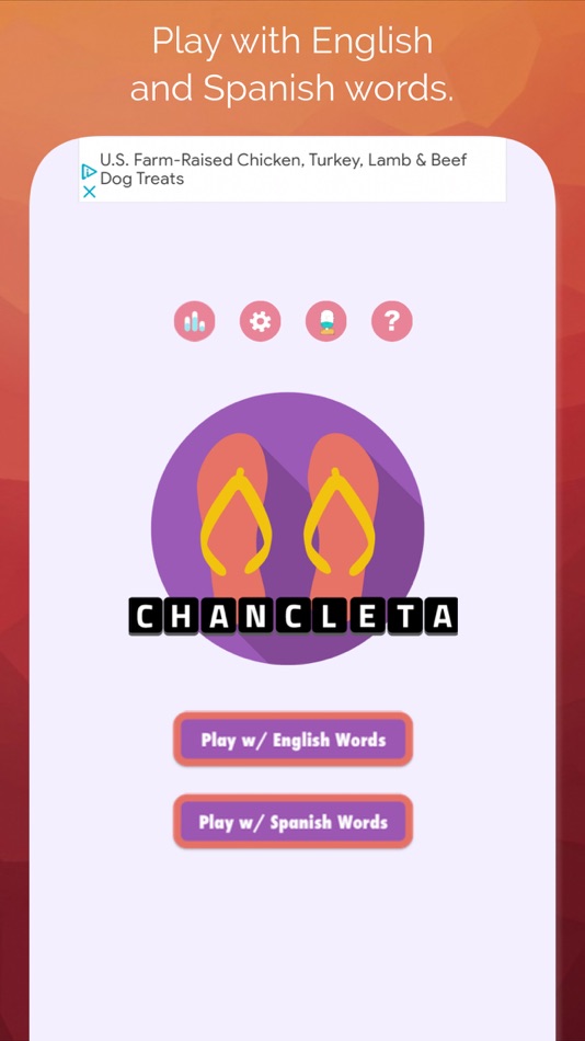 #4. chancleta: word puzzle game (iOS) 由: cabagomez.com