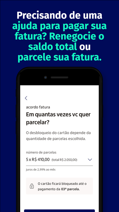 Credicard cartão de crédito Screenshot