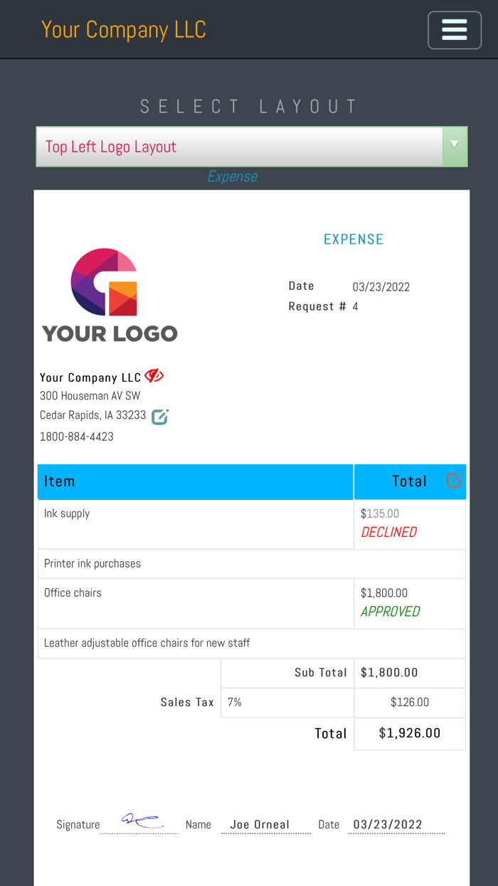 XApprove - Request Approvals