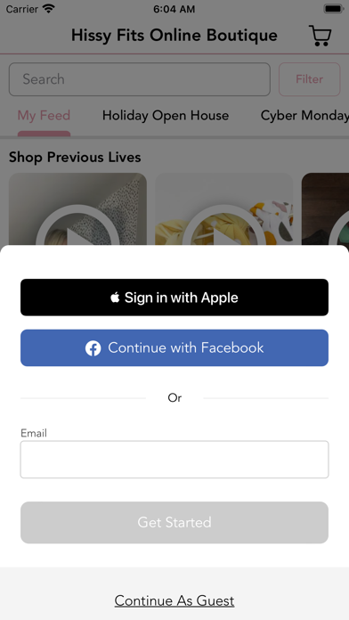 Hissy Fits Online Boutique Screenshot