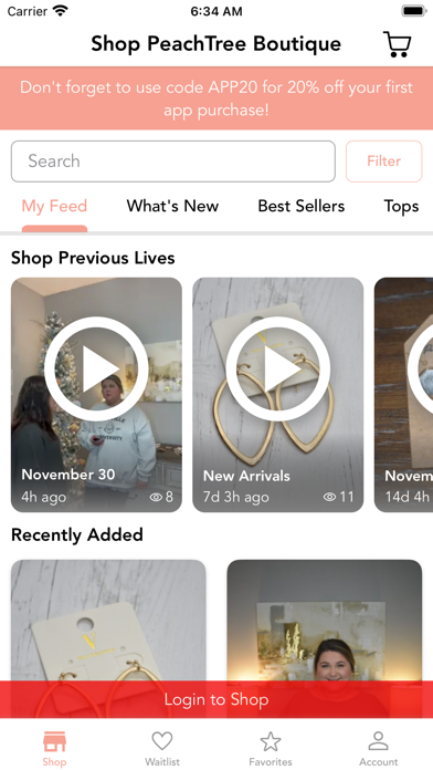 Shop PeachTree Boutique Screenshot