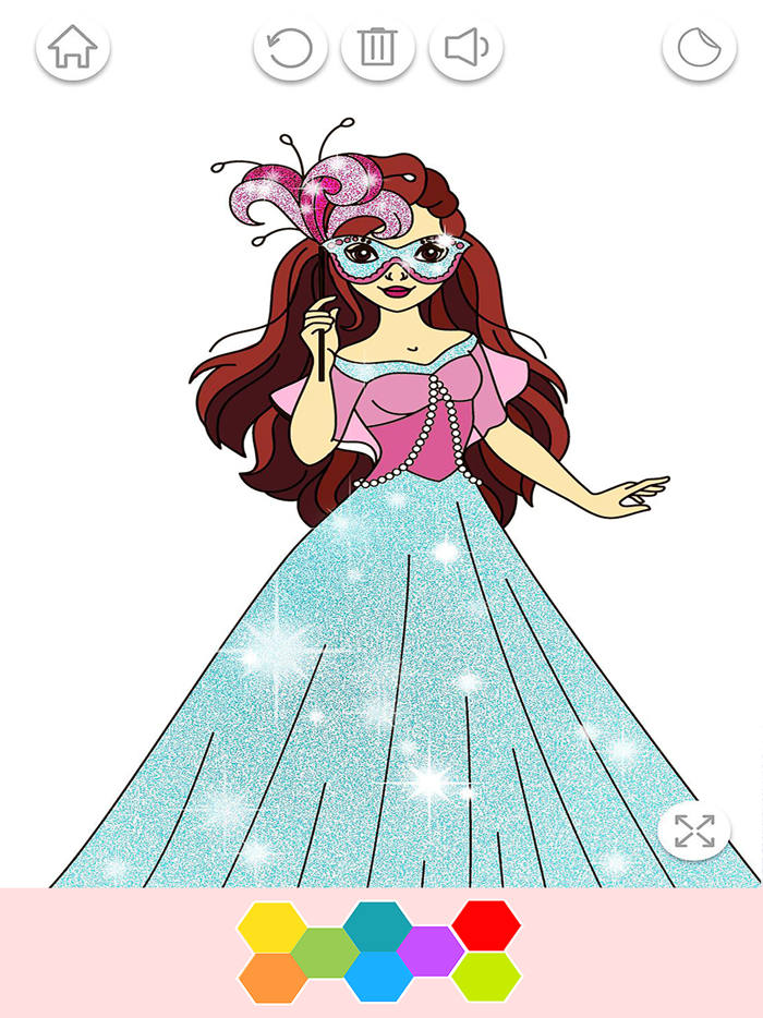 My Princess Coloring Glitter