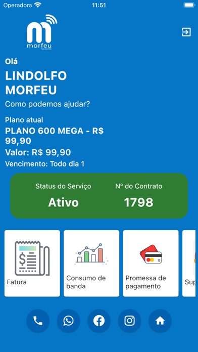Morfeu Telecom Screenshot