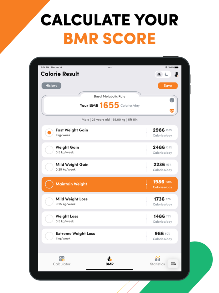 Calorie Calculator For Weight