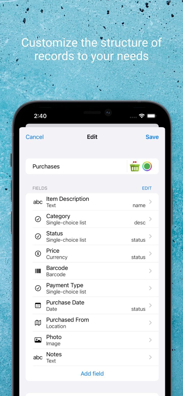 Memento Database screenshot 3