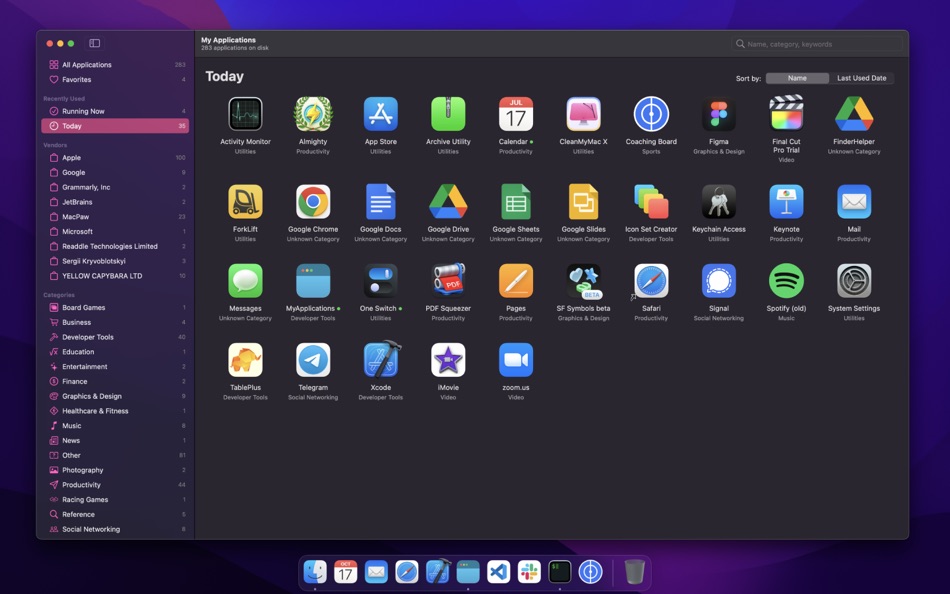#2. My Applications (macOS) 由: Sergii Kryvoblotskyi