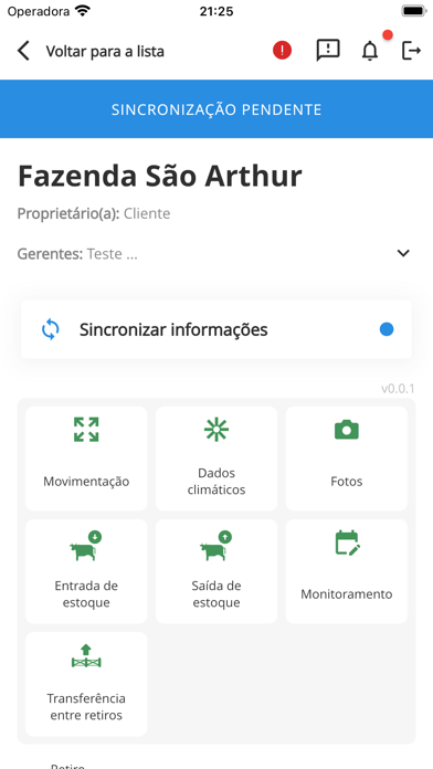 Novo Gerente de Pasto Screenshot