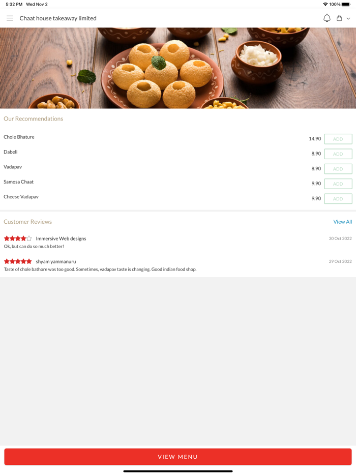 Chaat house takeaway limited