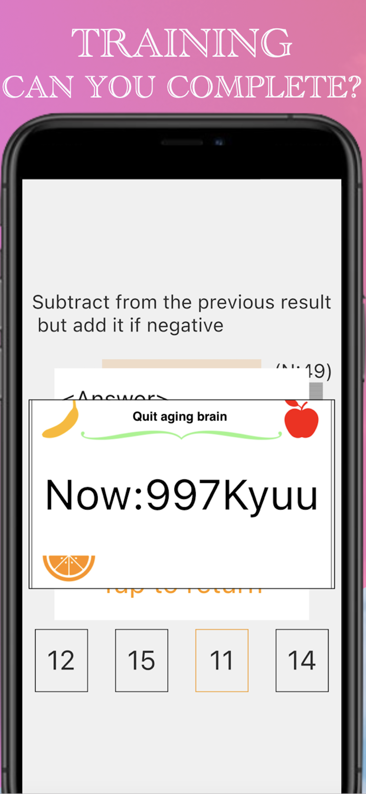 Senior brain: Game for seniors