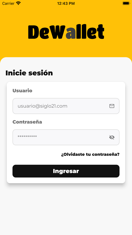 #1. DeWallet (iOS) 由: Miguel Cueva