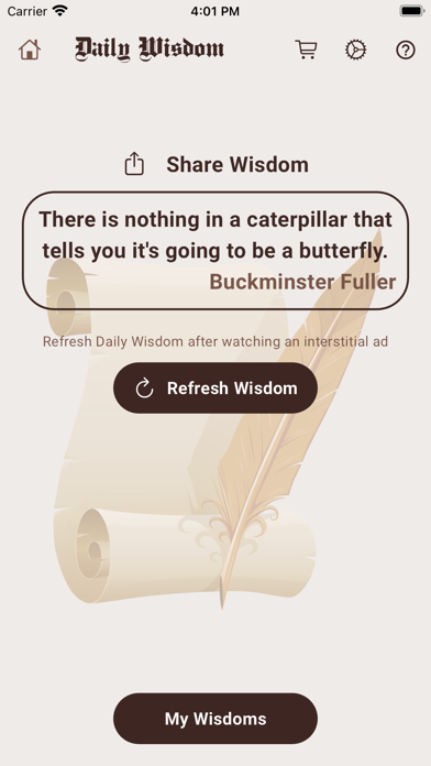 The Daily Wisdom Screenshot