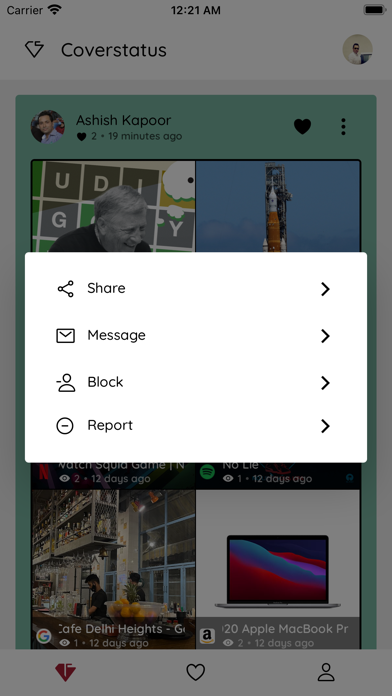 Coverstatus Screenshot
