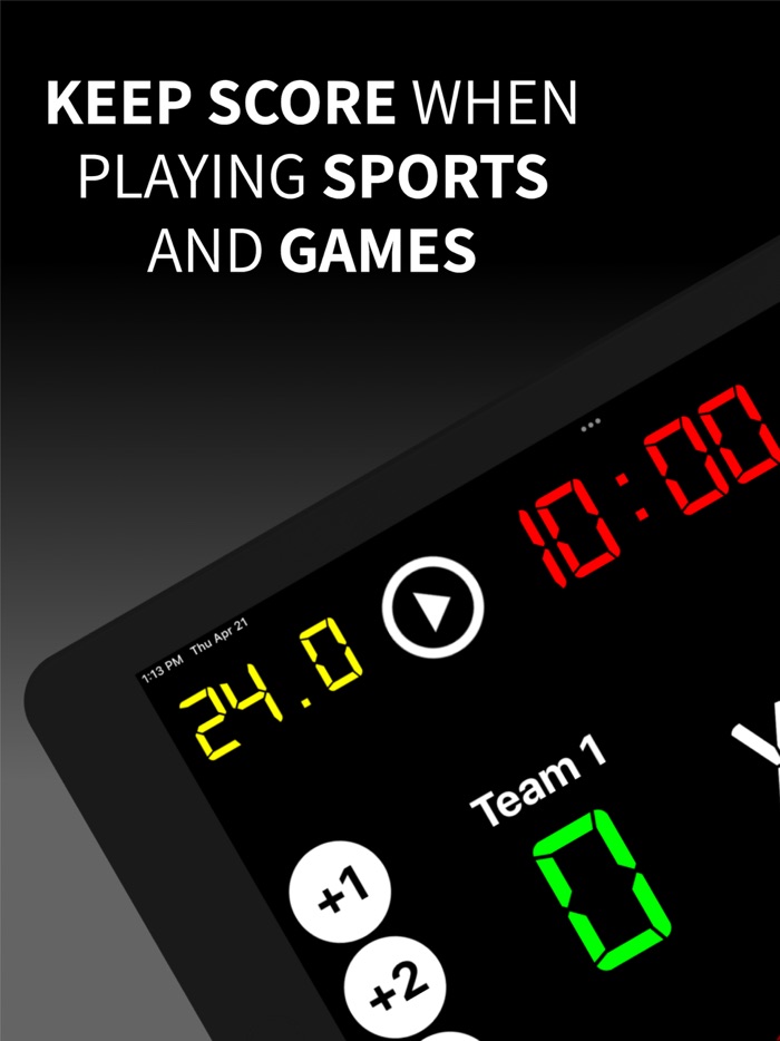 Virtual Scoreboard Keep Score
