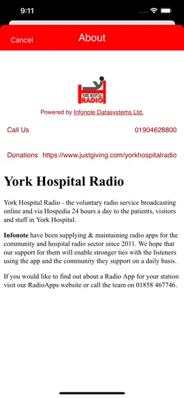Game screenshot York Hospital Radio mod apk
