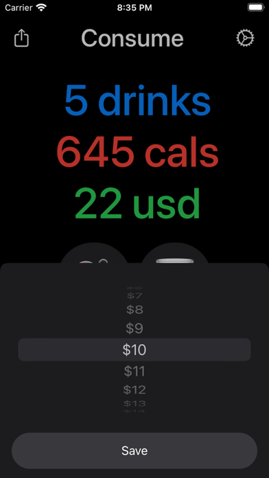 Consume: Alcohol Tracker Screenshot