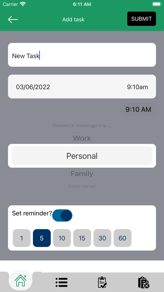 #5. Just Task Manager (iOS) Podle: Afamefuna Nnaji