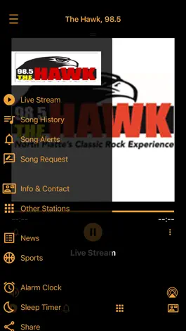 Game screenshot The Hawk, 98.5 FM KHAQ apk