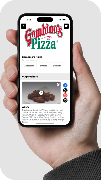 Video Menu iPhone screenshot 7 - Food & Drink app