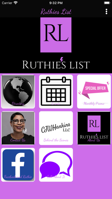 Ruthies List Screenshot