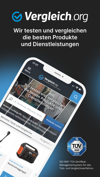 Vergleich.org Vergleichsportal Screenshot