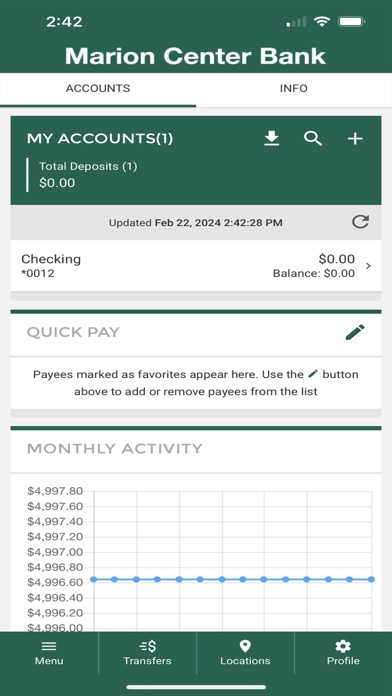 Marion Center Bank Mobile Screenshot